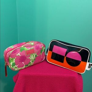 Lilly Pulitzer & Lisa Perry for  Estēe Lauder colorful Floral Cosmetic bags